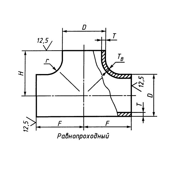 Тройник диаметры. Тройник сталь равнопроходной дн 133х4,0. Тройник равнопроходной ГОСТ 17376-2001. Тройник стальной 100х100х100. Тройник стальной на трубу 110 равнопроходной ГОСТ.