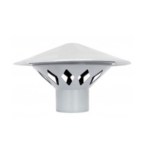 Зонт вентиляционный серый PP-H Дн 50 б/нап VALFEX 26106050