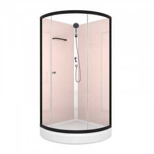 Душевая кабина DOMANI-Spa Simple 99 (стенки Pink cappuccino / прозрачное стекло)