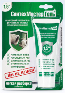 Анаэробный герметик «СантехМастерГель», «зеленый» 15 г